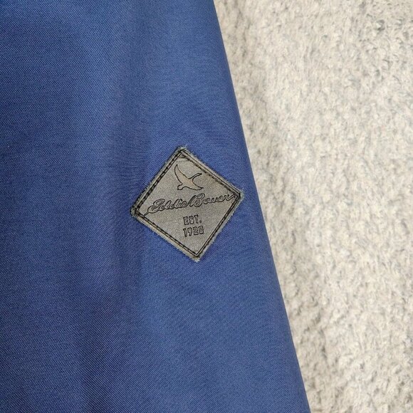 Eddie Bauer Jacket Men's 2XL Blue Mesh Lined Full Zip Pockets Hooded Weatheredge - Picture 5 of 16
